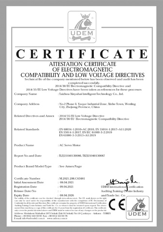 CE Certificate of Robots